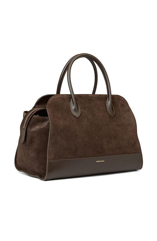 Kahverengi Kadın Süet Çanta