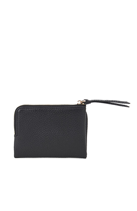 Siyah Kadın Deri Cüzdan