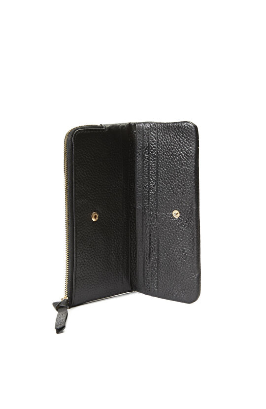 Siyah Kadın Deri Cüzdan