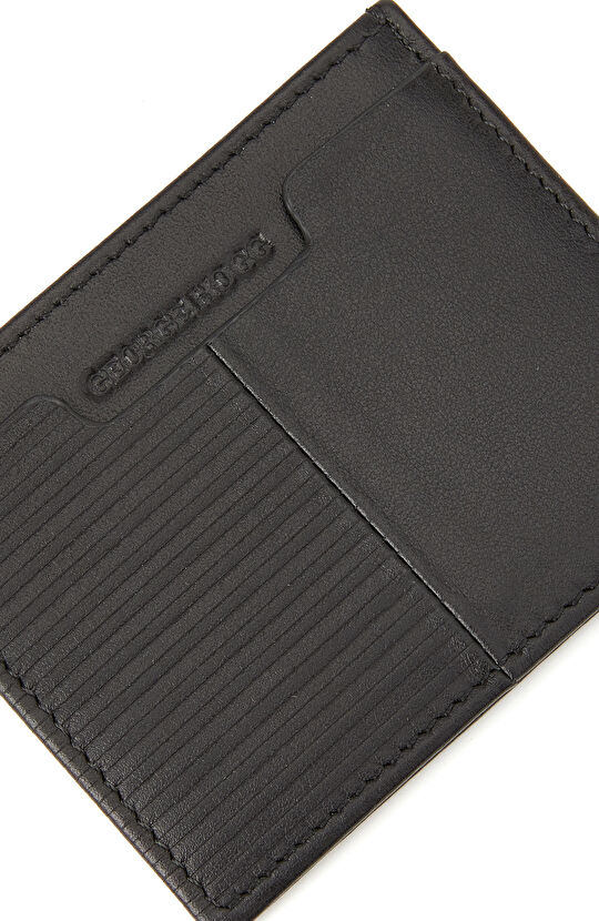 Siyah Dört Bölmeli Erkek Deri Kartlık