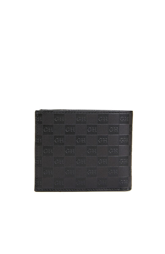 Siyah Logo Baskılı Erkek Kartlık