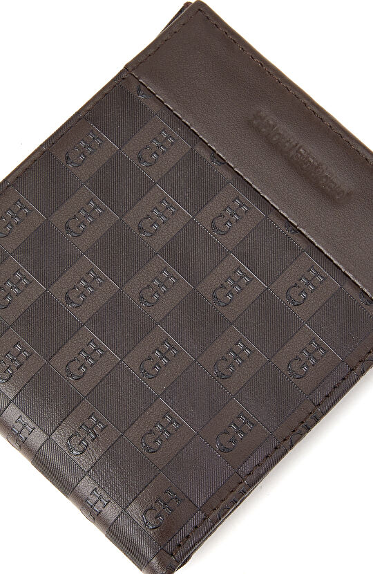 Kahverengi Logo Baskılı Erkek Kartlık