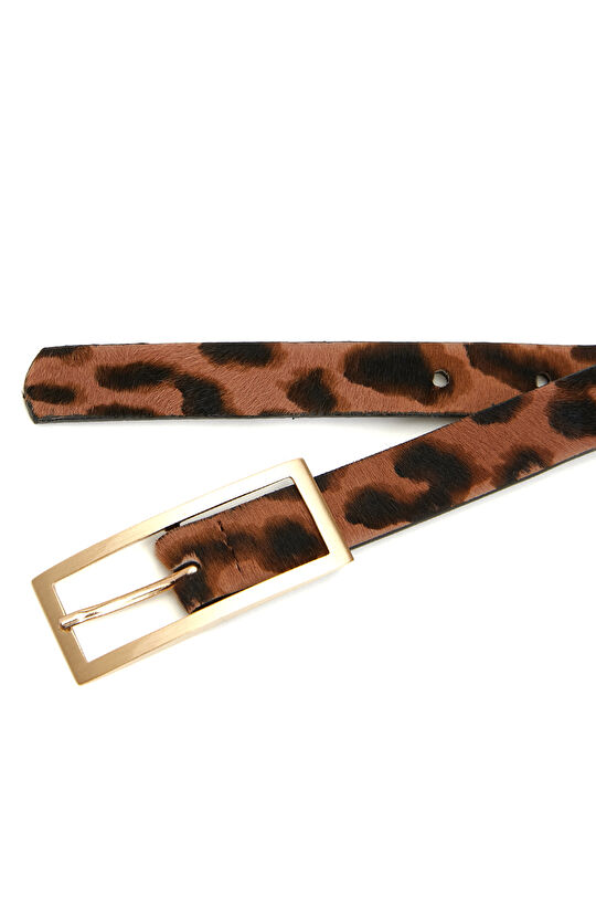 Kahverengi Kadın Deri Kemer