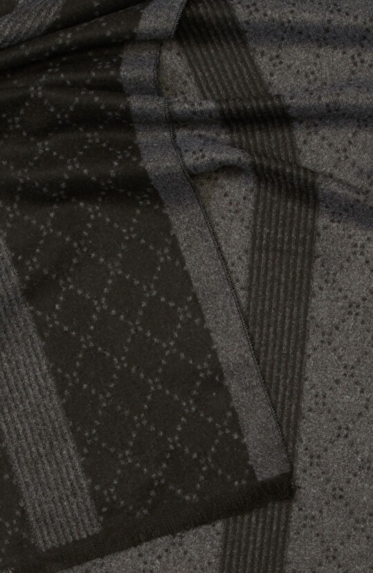 Antrasit Gri Desenli Erkek Atkı