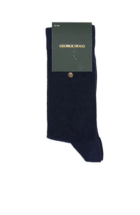 Gri Lacivert 2'li Erkek Çorap