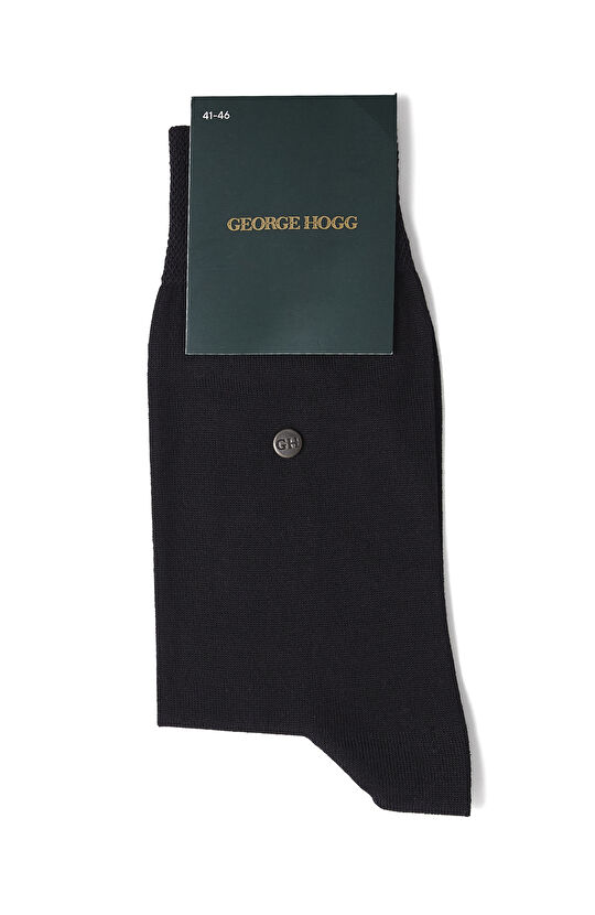 Siyah Pamuklu Soket Çorap