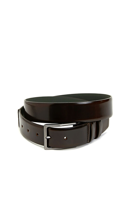 Kahverengi Rugan Erkek Deri Kemer