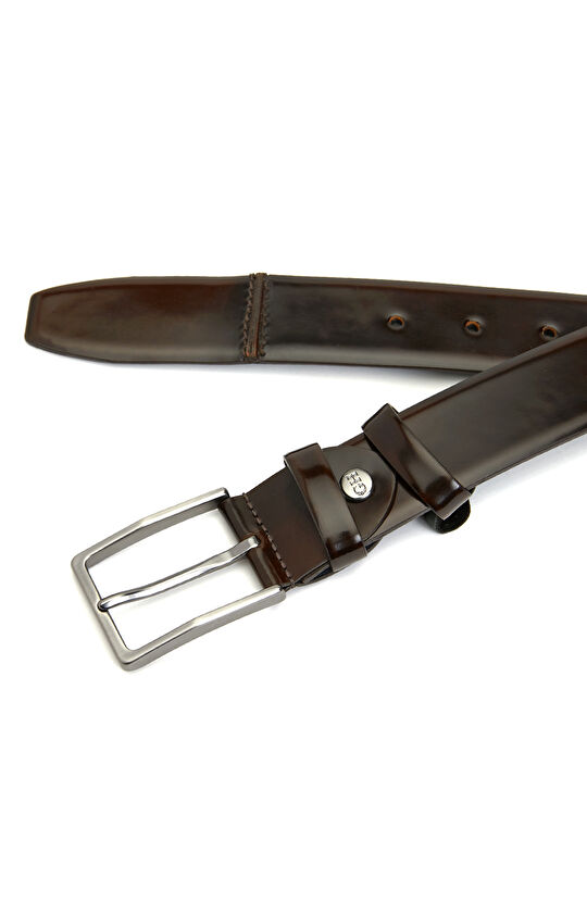 Kahverengi Rugan Erkek Deri Kemer