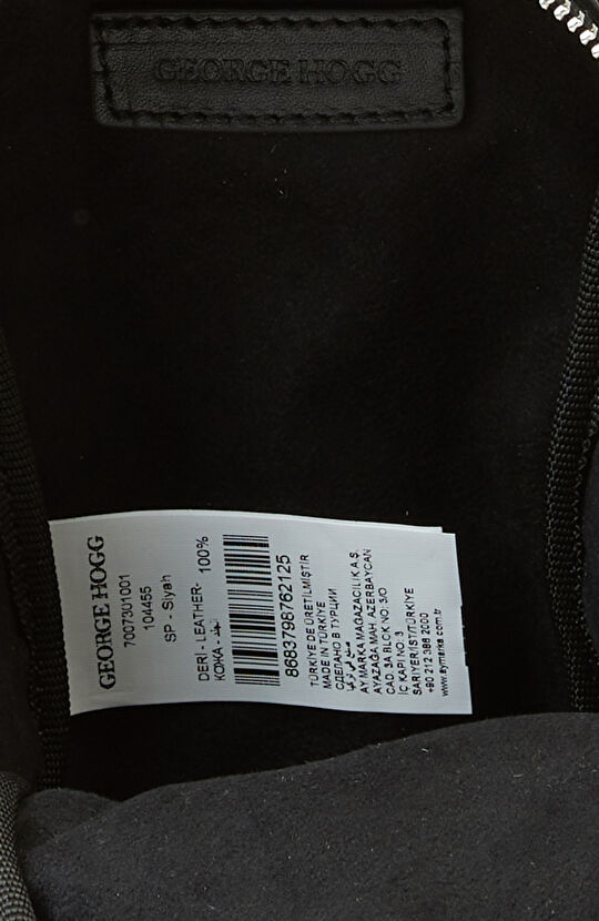 Siyah Erkek Deri Postacı Çantası