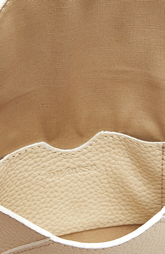 Bej Kapaklı Kadın Deri Cüzdan