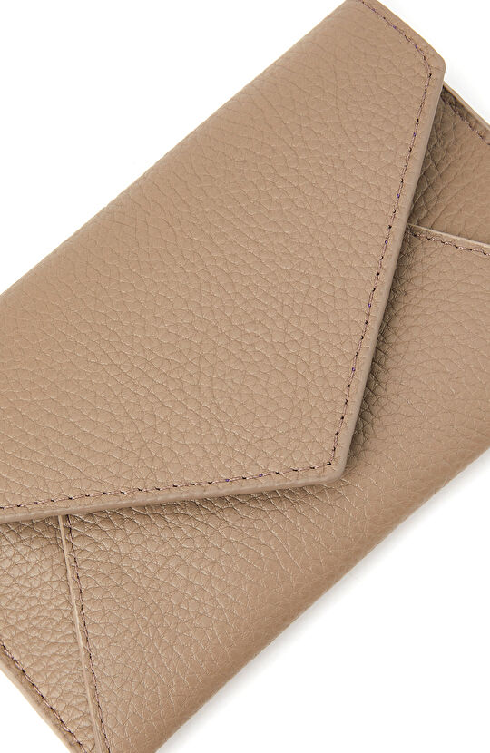 Vizon Kapaklı Deri Kadın Cüzdan