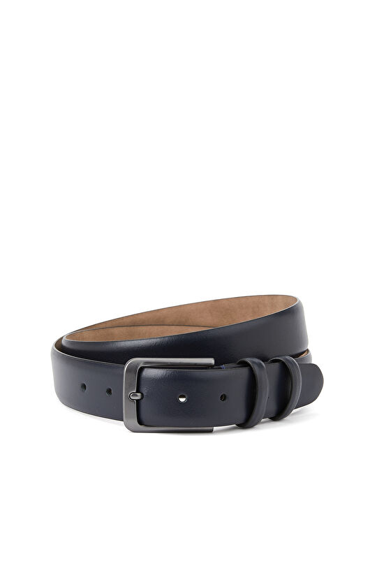 Lacivert Erkek Deri Kemer