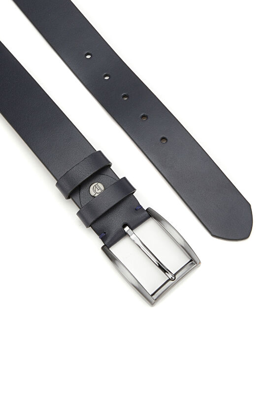 Lacivert Erkek Deri Kemer