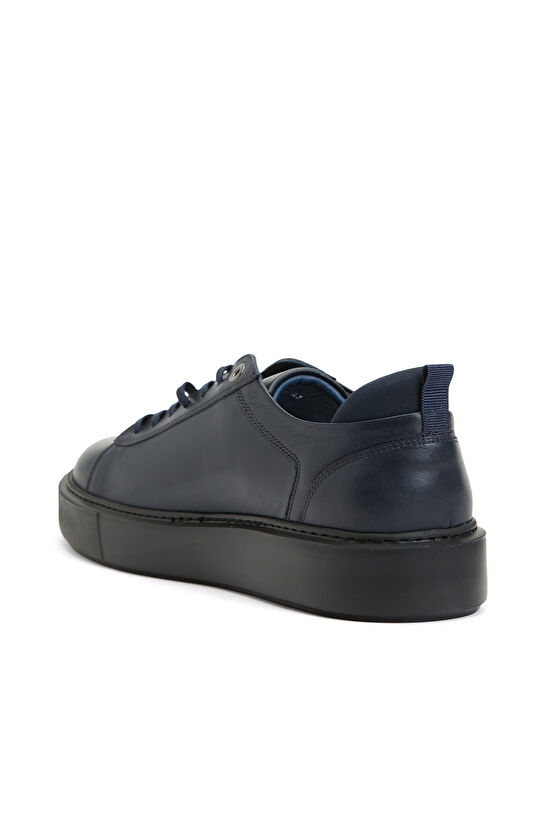 Lacivert Erkek Deri Sneaker