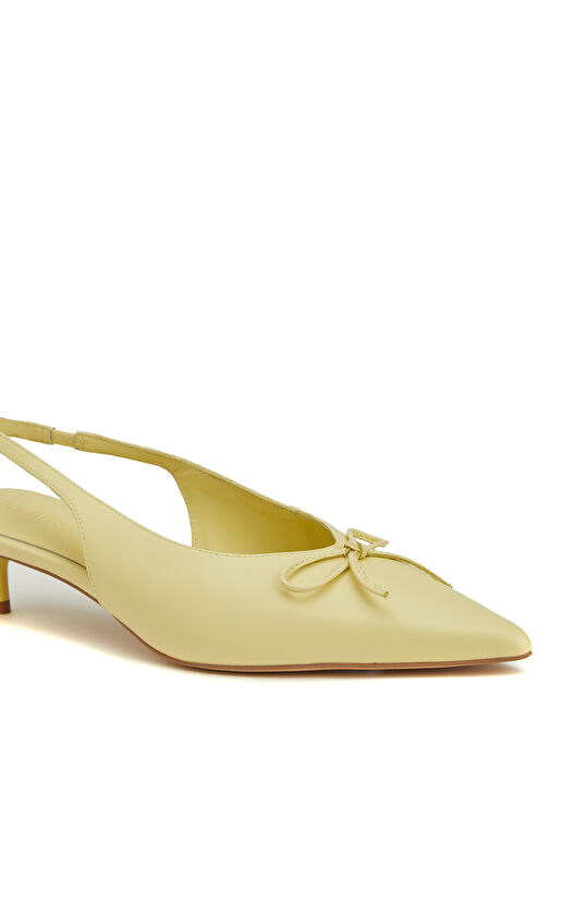 Sarı Kadın Topuklu Ayakkabı