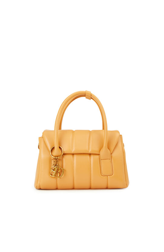 Turuncu Kapitoneli Kadın Çanta