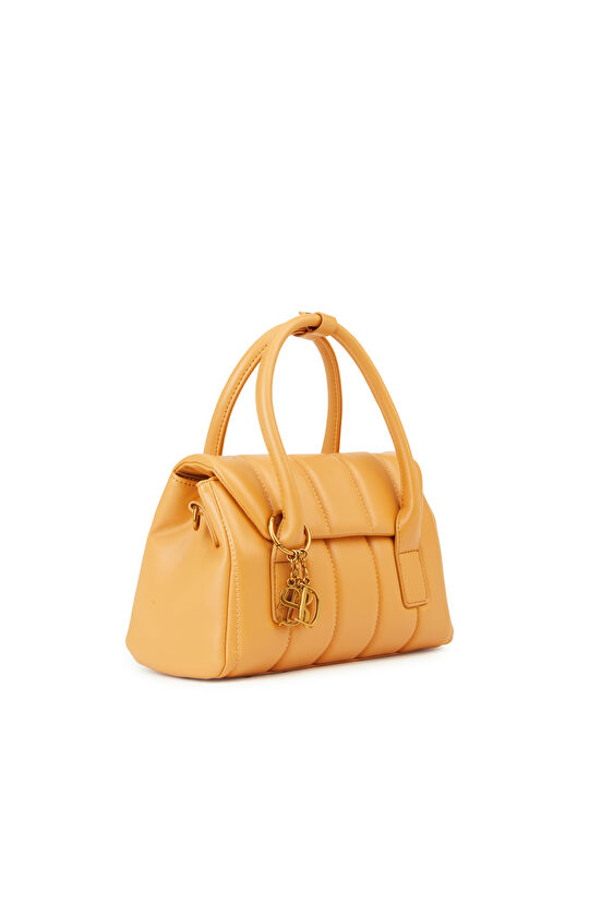 Turuncu Kapitoneli Kadın Çanta