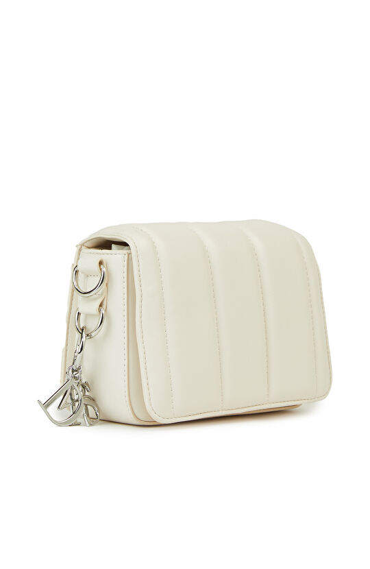 Bej Kapitoneli Kadın Postacı Çanta