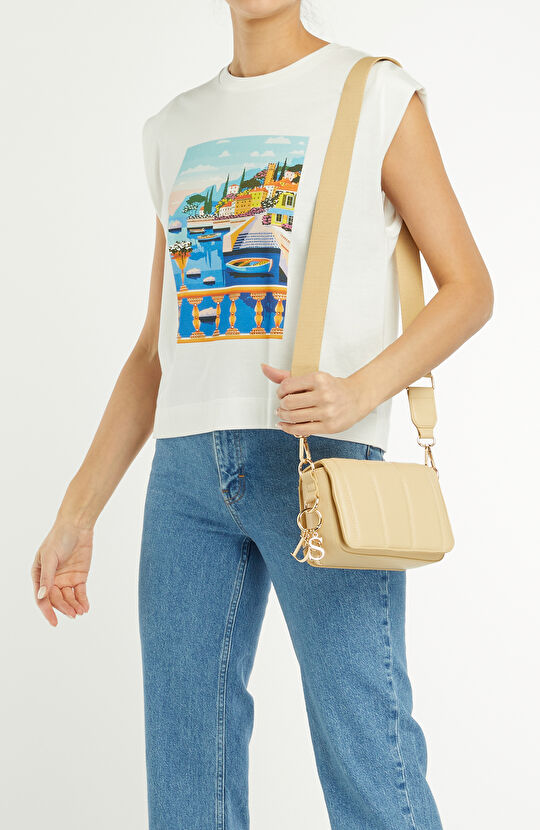 Vanilya Kapitoneli Kadın Postacı Çantası