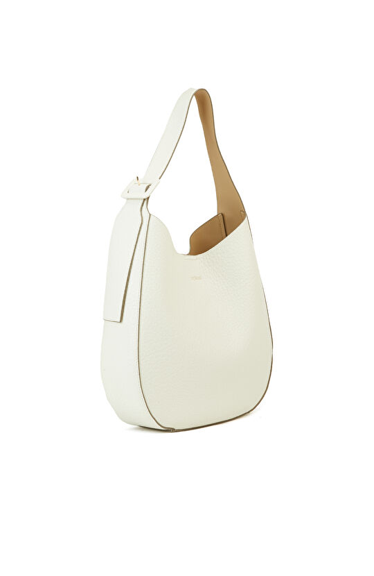 Bej Çıkarılabilir İç Çantalı Kadın Omuz Çantası