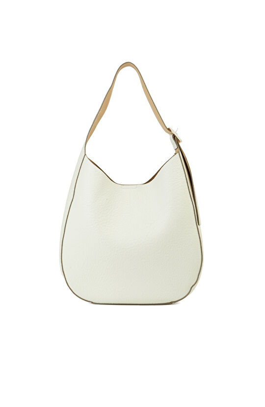 Bej Çıkarılabilir İç Çantalı Kadın Omuz Çantası