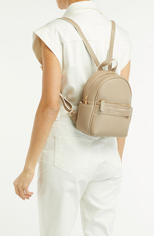 Vizon Kadın Deri Mini Sırt Çantası