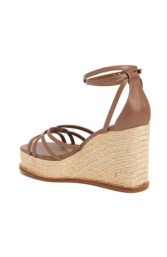 Vizon Kadın Deri Sandalet