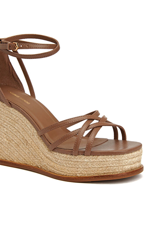 Vizon Kadın Deri Sandalet