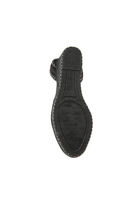 Siyah Kadın Süet Espadril