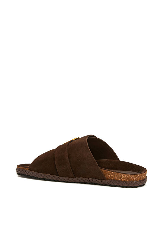 Acı Kahve Kadın Süet Terlik