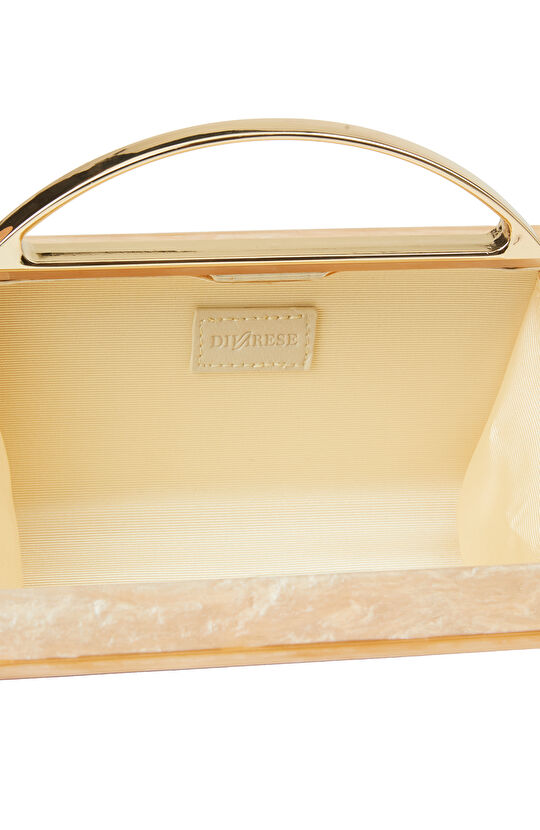 Bej Kutu Formlu Kadın Abiye Çanta