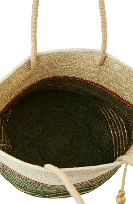 Bej Kadın Hasır Çanta