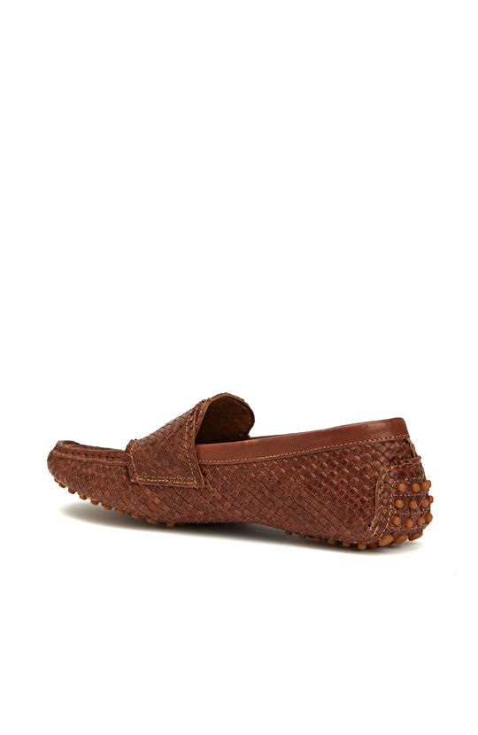 Taba Örgü Detaylı Kadın Loafer