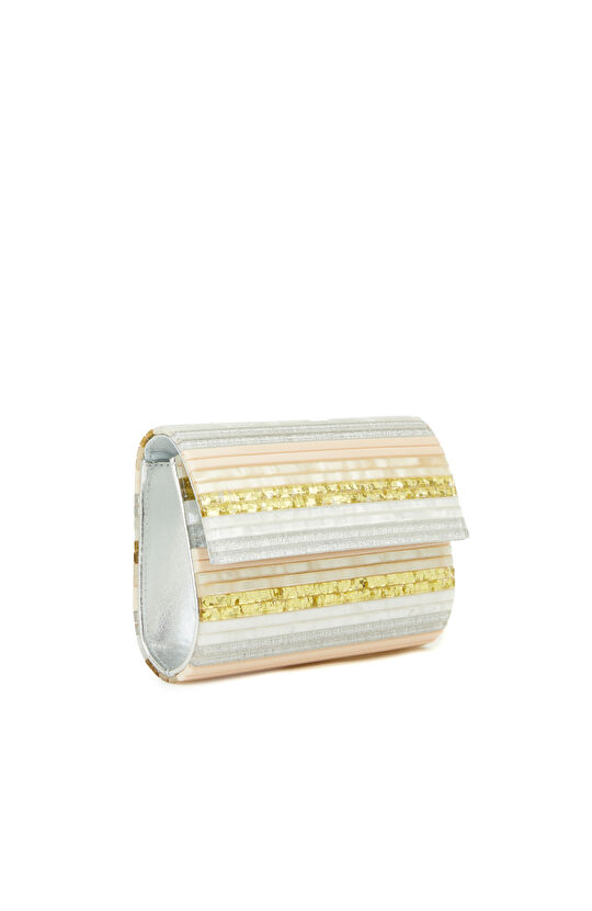 Renkli Çizgili Kadın Çanta