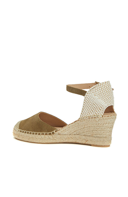 Haki Kadın Süet Espadril