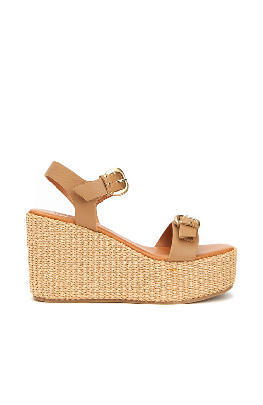 Taba Kadın Deri Sandalet