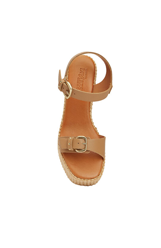 Taba Kadın Deri Sandalet