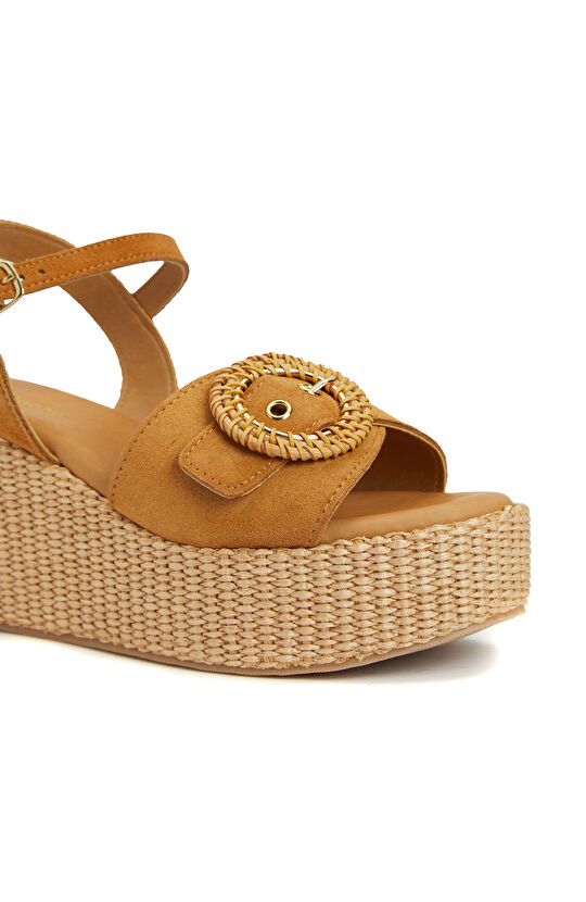 Taba Kadın Süet Sandalet