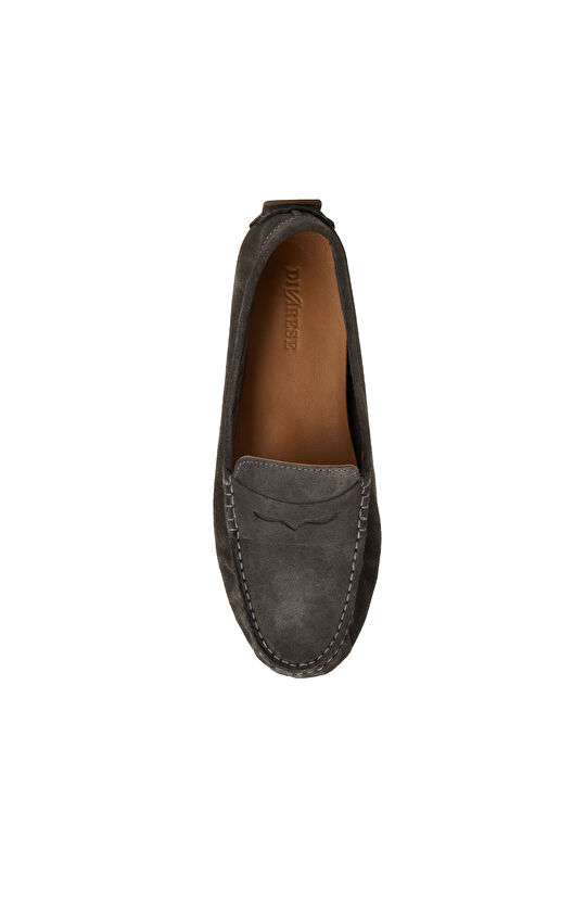 Füme Kadın Süet Loafer