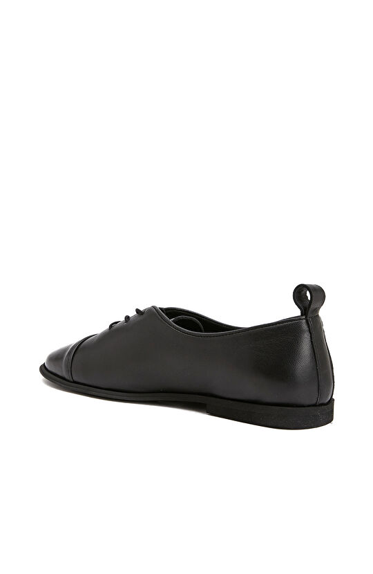 Siyah Kadın Deri Ayakkabı