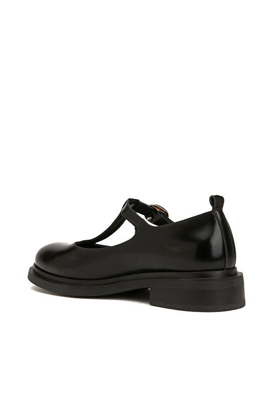 Siyah Kadın Deri Ayakkabı