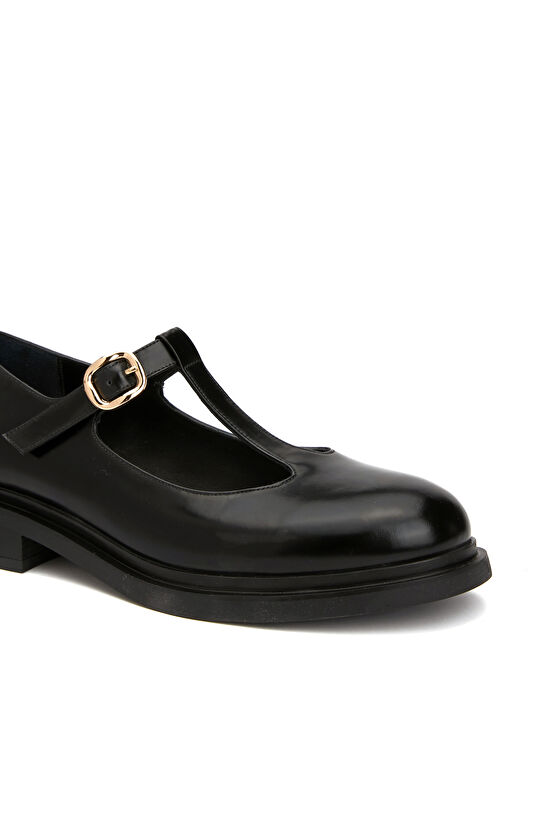 Siyah Kadın Deri Ayakkabı