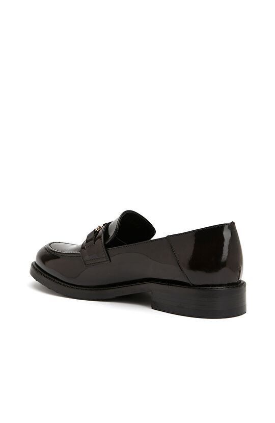 Kahverengi Kadın Deri Loafer