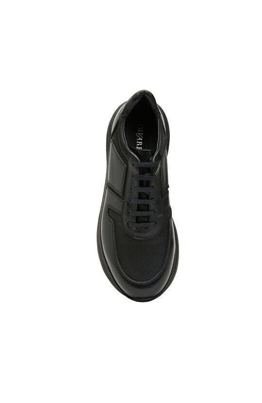 Siyah Erkek Deri Sneaker