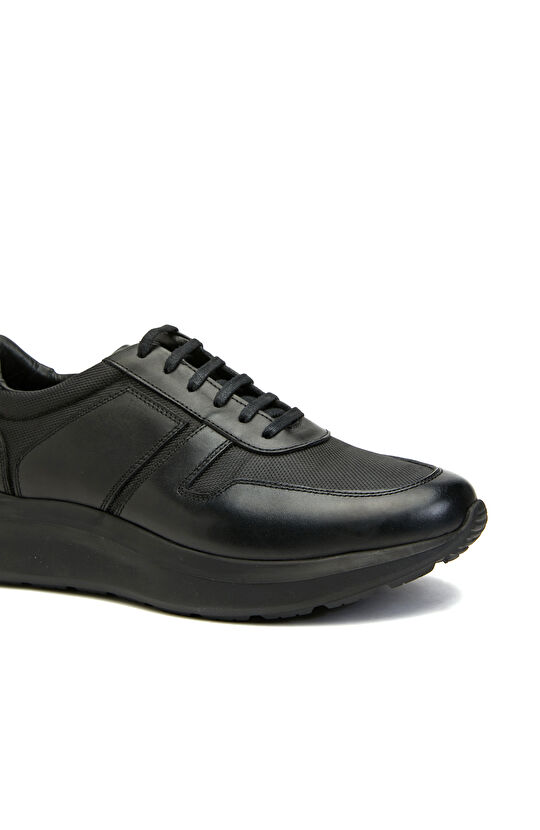Siyah Erkek Deri Sneaker