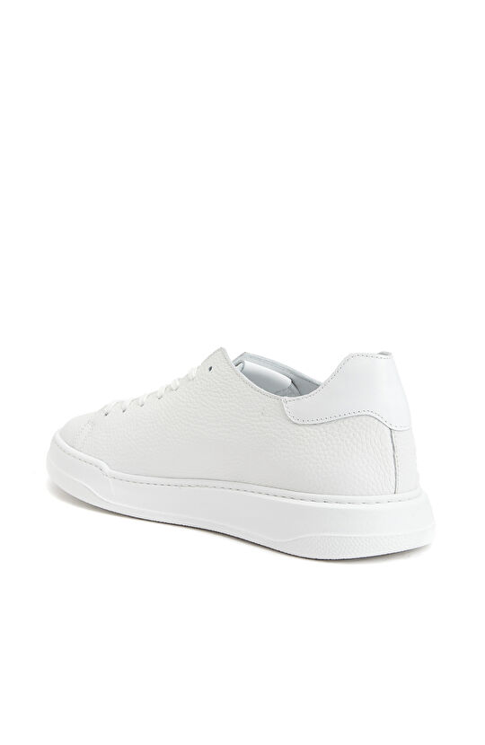Beyaz Erkek Deri Sneaker