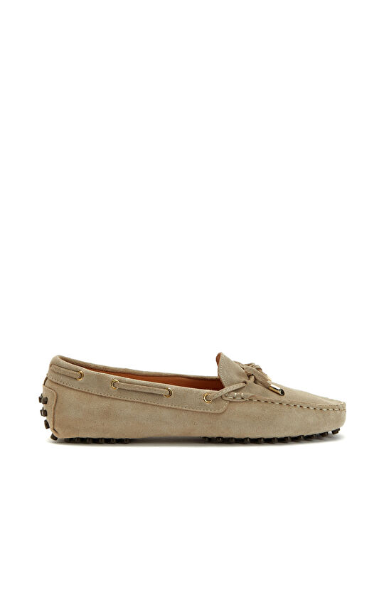 Vizon Kadın Süet Loafer