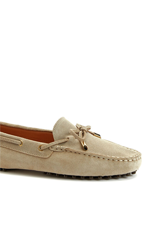 Vizon Kadın Süet Loafer