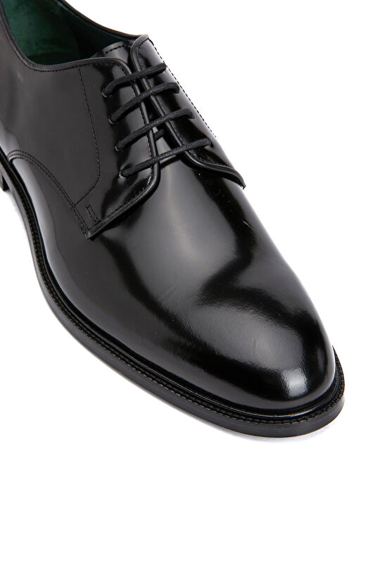 Siyah Erkek Rugan Deri Ayakkabı