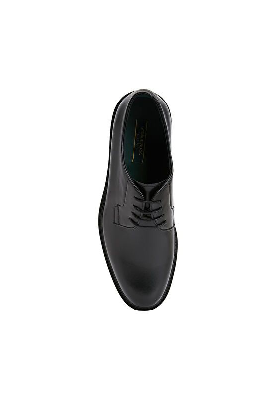 Siyah Erkek Rugan Deri Ayakkabı